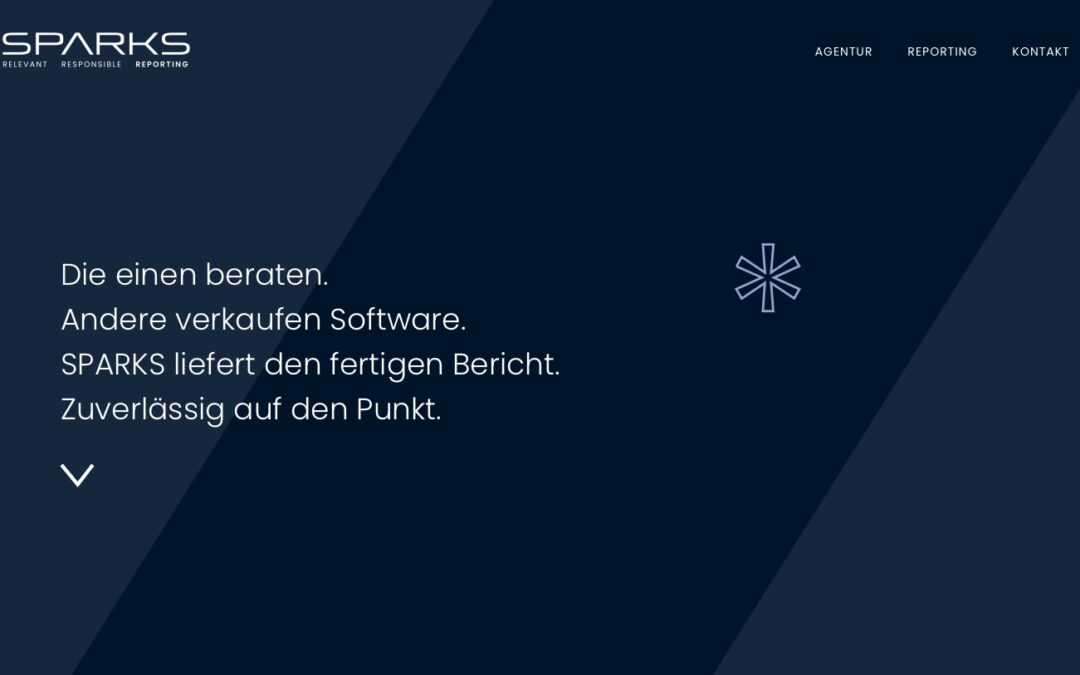 SPARKS REPORTING mit neuer Website